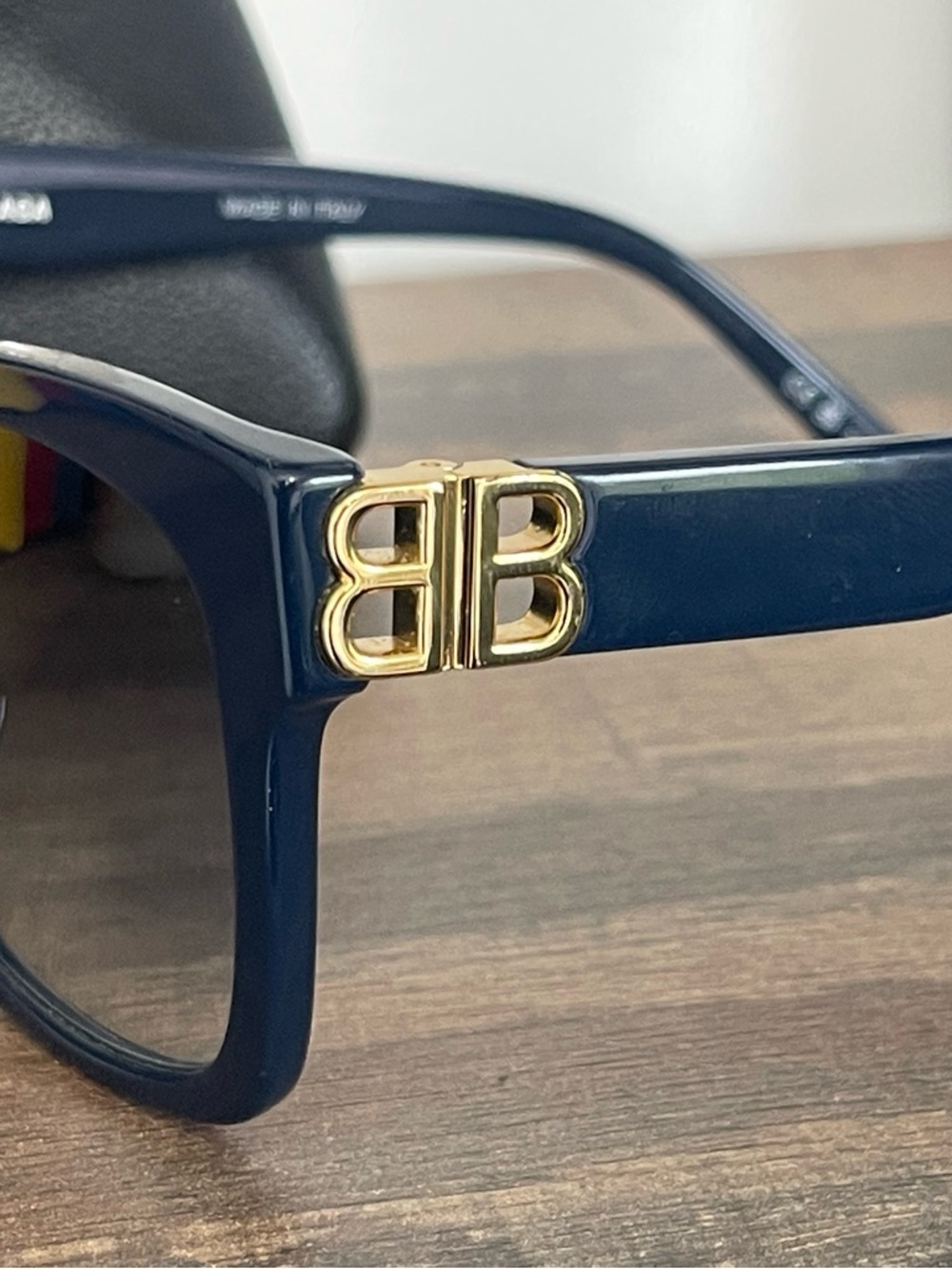 Balenciaga Sunglasses - Model BB0102SA-001 in Navy - BRAND NEW 💙 - Picture 4 of 11